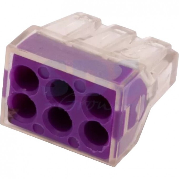 Электромонтажные экспресс-клеммы REXANT 6*2.5мм2, 5шт (БЛИСТЕР D) 07-5033-05