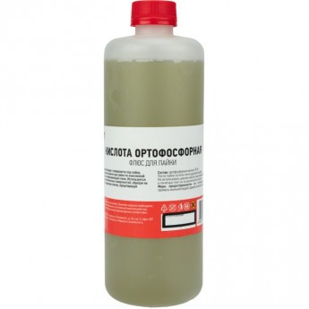 Флюс для пайки REXANT КИСЛОТА ОРТОФОСФОРНАЯ 500 мл флакон Флюс для пайки REXANT КИСЛОТА ОРТОФОСФОРНАЯ 500 мл флакон