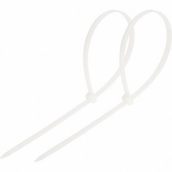 Хомут-стяжка REXANT кабельная нейлоновая 120x2.5мм белая, 100 шт. Хомут-стяжка REXANT кабельная нейлоновая 120x2.5мм белая, 100 шт.