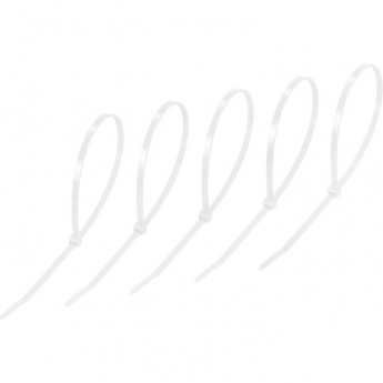 Хомут-стяжка REXANT нейлоновая 300x4,8мм, белая (25 шт/уп) Хомут-стяжка REXANT нейлоновая 300x4,8мм, белая (25 шт/уп)