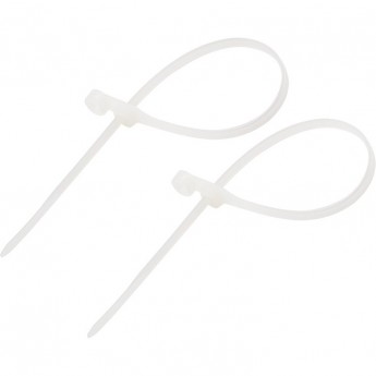 Хомут-стяжка REXANT нейлоновая под винт 200x4,3мм, белая (100 шт/уп) Хомут-стяжка REXANT нейлоновая под винт 200x4,3мм, белая (100 шт/уп)