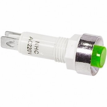 Индикатор REXANT 10 220V c отражателем зеленый Индикатор REXANT 10 220V c отражателем зеленый