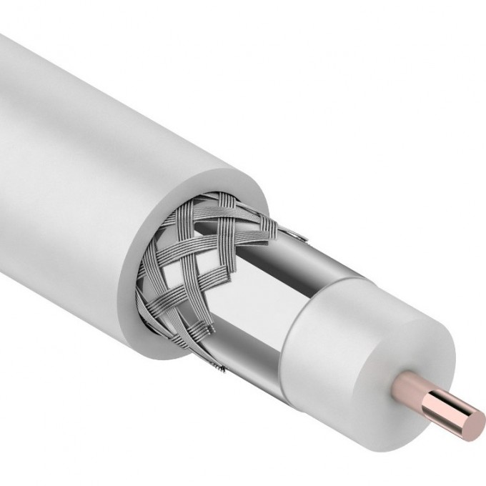 Кабель коаксиальный REXANT RG-11U магистральный белый 305 м 01-3001
