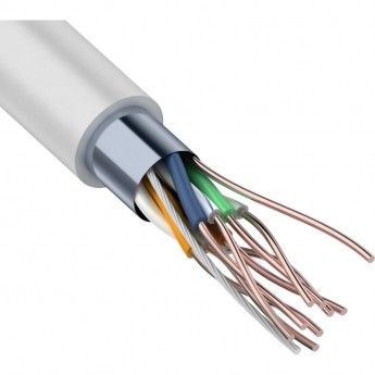 Кабель витая пара REXANT F/UTP, CAT 6, ZH нг(А)-HF, 4PR, 23AWG, INDOOR, SOLID, серый, 305м Кабель витая пара REXANT F/UTP, CAT 6, ZH нг(А)-HF, 4PR, 23AWG, INDOOR, SOLID, серый, 305м