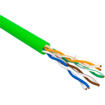 Кабель витая пара REXANT INDOOR SOLID U/UTP, CAT 5e, PVC, нг(А)-LSLTx, 4х2х0,52мм, 24AWG зеленый 305м Кабель витая пара REXANT INDOOR SOLID U/UTP, CAT 5e, PVC, нг(А)-LSLTx, 4х2х0,52мм, 24AWG зеленый 305м