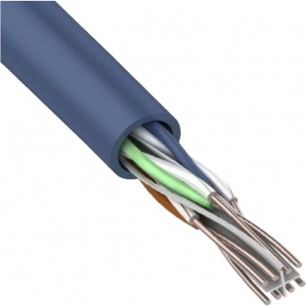 Кабель витая пара REXANT U/UTP, CAT 6, PVC, 23AWG, INDOOR, SOLID, синий, 305 м Кабель витая пара REXANT U/UTP, CAT 6, PVC, 23AWG, INDOOR, SOLID, синий, 305 м