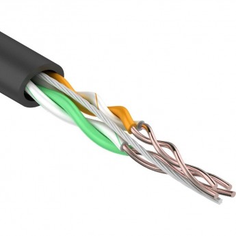 Кабель витая пара U/UTP REXANT 2PR внешний черный 305 м Кабель витая пара U/UTP REXANT 2PR внешний черный 305 м