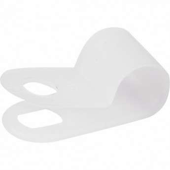 Кабельная скоба REXANT 6 мм под винт белая, 50 шт. Кабельная скоба REXANT 6 мм под винт белая, 50 шт.