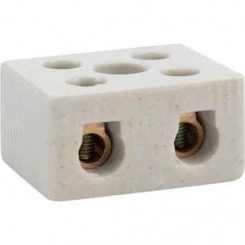 Клемма керамическая REXANT КВ 16 мм² винтовая с крепежным отверстием, 50 шт. Клемма керамическая REXANT КВ 16 мм² винтовая с крепежным отверстием, 50 шт.