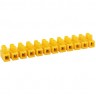 Клеммная колодка REXANT KВ-12 4-12 винтовая желтый, 10 шт. 07-5012-3