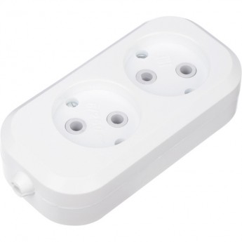 Колодка REXANT 2 гнезда без заземления Колодка REXANT 2 гнезда без заземления