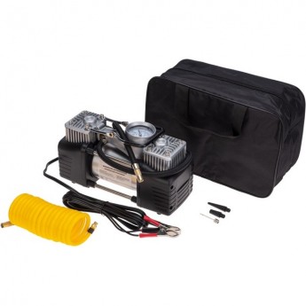 Компрессор автомобильный усиленный двухпоршневой REXANT 60л/мин, 10 АТМ Компрессор автомобильный усиленный двухпоршневой REXANT 60л/мин, 10 АТМ