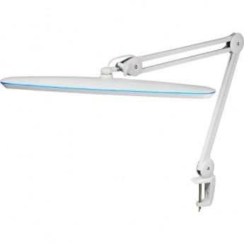 Лампа настольная REXANT бестеневая, струбцина, Blue Stream, 117 SMD LED, диммер (4 уровня), белая (9503LED,IN) Лампа настольная REXANT бестеневая, струбцина, Blue Stream, 117 SMD LED, диммер (4 уровня), белая (9503LED,IN)