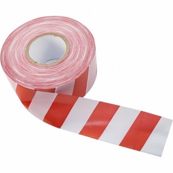 Лента оградительная REXANT 75 мм х 100 м белый/красный Лента оградительная REXANT 75 мм х 100 м белый/красный