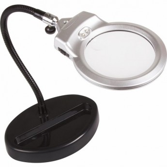 Лупа с подсветкой REXANT 2 LED 90 мм (2.5х) + 22 мм (5х) ниша Лупа с подсветкой REXANT 2 LED 90 мм (2.5х) + 22 мм (5х) ниша