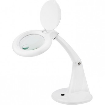 Лупа с подсветкой REXANT 3D+12D 40 SMD LED настольная белая Лупа с подсветкой REXANT 3D+12D 40 SMD LED настольная белая