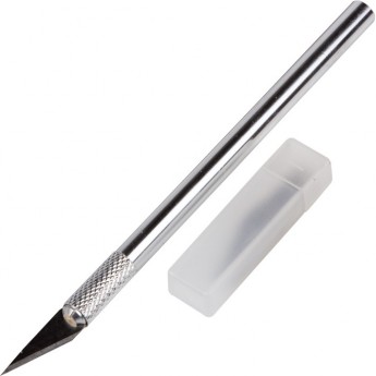 Нож с перовым лезвием REXANT скальпель 5 запасных лезвий Нож с перовым лезвием REXANT скальпель 5 запасных лезвий