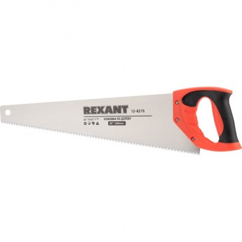 Ножовка по дереву REXANT ЗУБЕЦ 500 мм двухкомпонентная рукоятка