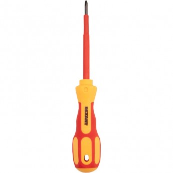 Отвертка REXANT крестовая диэлектрическая PH0 х 75 мм, до 1000 В, двухкомпонентная рукоятка Отвертка REXANT крестовая диэлектрическая PH0 х 75 мм, до 1000 В, двухкомпонентная рукоятка