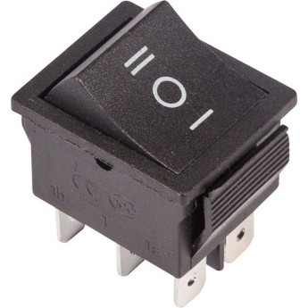 Переключатель клавишный REXANT 250V 15А (6с) ON-OFF-ON черный с нейтралью (RWB-508, SC-767) Переключатель клавишный REXANT 250V 15А (6с) ON-OFF-ON черный с нейтралью (RWB-508, SC-767)