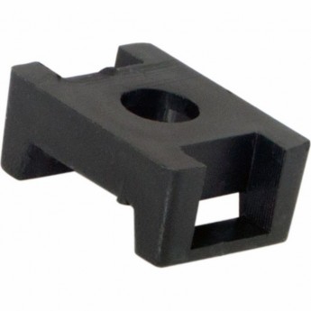 Площадка REXANT ПС-2 для крепления стяжки 22х16 мм черная, 10 шт. Площадка REXANT ПС-2 для крепления стяжки 22х16 мм черная, 10 шт.