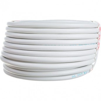 Провод REXANT ПВС 2x0.75 мм² соединительный белый 10 м Провод REXANT ПВС 2x0.75 мм² соединительный белый 10 м