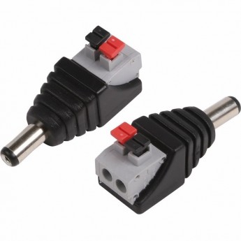 Разъем REXANT питание на кабель штекер 2.1х5.5x10мм с быстрозажимной колодкой Разъем REXANT питание на кабель штекер 2.1х5.5x10мм с быстрозажимной колодкой