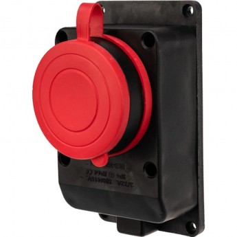 Розетка REXANT влагозащищенная настенная с крышкой, 3Р+РЕ, 32 А IP44 каучук (черная) Розетка REXANT влагозащищенная настенная с крышкой, 3Р+РЕ, 32 А IP44 каучук (черная)