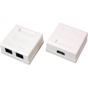 Розетка сетевая LAN REXANT на стену 2 гнездо 8Р8С (Rj-45) Розетка сетевая LAN REXANT на стену 2 гнездо 8Р8С (Rj-45)