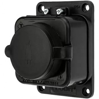 Розетка штепсельная REXANT влагозащищенная, с заземлением,16 А, IP54 каучук Розетка штепсельная REXANT влагозащищенная, с заземлением,16 А, IP54 каучук