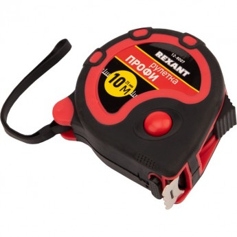 Рулетка измерительная REXANT ПРОФИ прорезиненный корпус 10 м х 25 мм