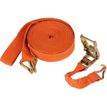 Стяжка для груза REXANT багажная с крюками, с храповым механизмом, 10х0.038 м Стяжка для груза REXANT багажная с крюками, с храповым механизмом, 10х0.038 м