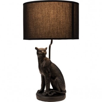 Светильник декоративный настольный REXANT АКЦЕНТ "ЛЕОПАРД" черный с черным абажуром, Е27, 40Вт Светильник декоративный настольный REXANT АКЦЕНТ "ЛЕОПАРД" черный с черным абажуром, Е27, 40Вт