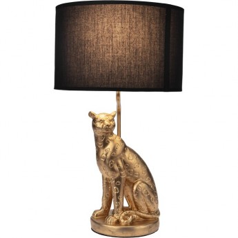 Светильник декоративный настольный REXANT АКЦЕНТ "ЛЕОПАРД" золотой с черным абажуром, Е27, 40Вт Светильник декоративный настольный REXANT АКЦЕНТ "ЛЕОПАРД" золотой с черным абажуром, Е27, 40Вт