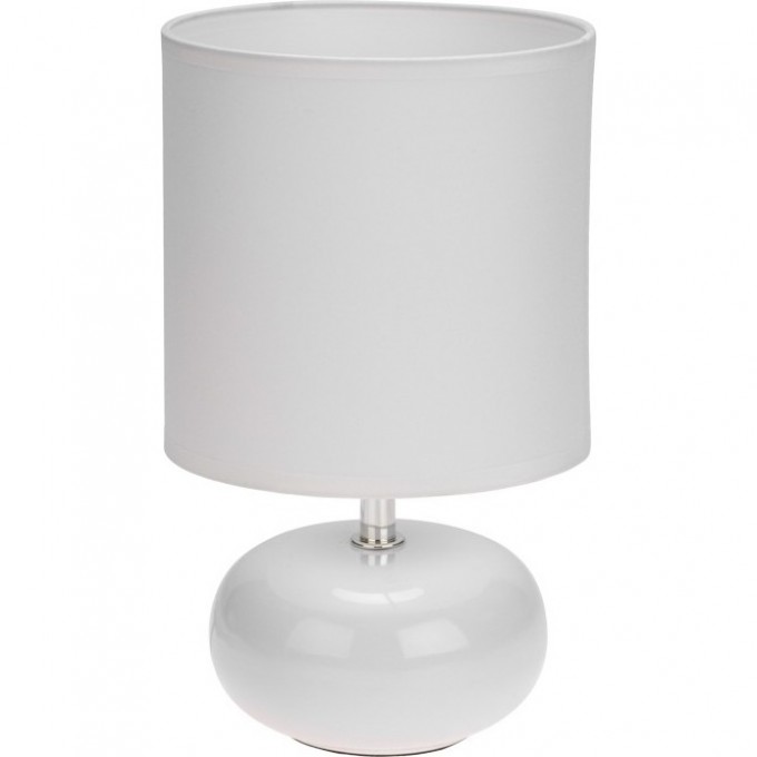 Светильник декоративный настольный REXANT ФОРТЕ, основание белого цвета, белый абажур, Е27, 60Вт 603-1025