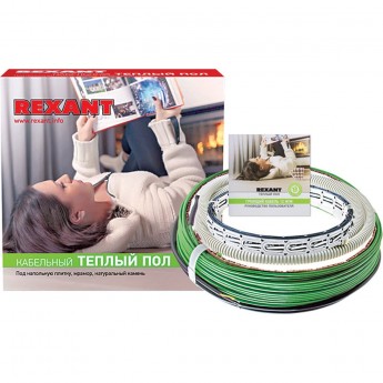 Теплый пол REXANT SLIM RNB -21-370 (370Вт/21м/ S обогрева, м2: 1,8-2,5) двухжильный Теплый пол REXANT SLIM RNB -21-370 (370Вт/21м/ S обогрева, м2: 1,8-2,5) двухжильный