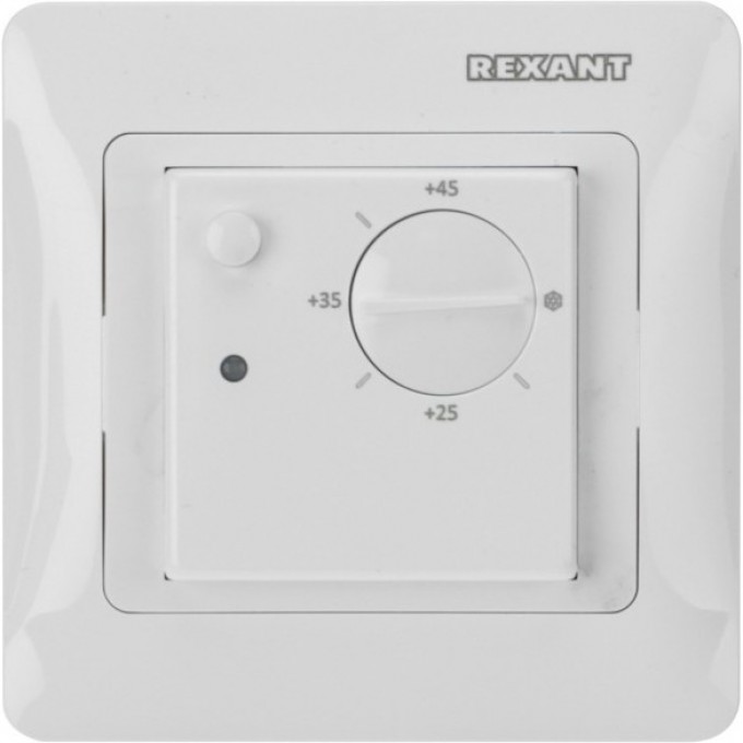 Терморегулятор механический REXANT RX-308G белый (совместим с Schneider серии Glossa) 51-0825