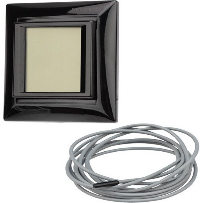 Терморегулятор сенсорный REXANT RX-419B, черный, совместим с Legrand серии Valena 51-0818