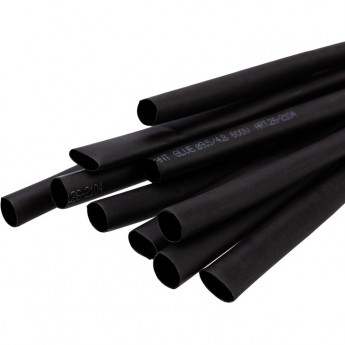 Термоусаживаемая трубка REXANT 9.5/4.75 мм двухстенная клеевая черная, 10 шт/уп Термоусаживаемая трубка REXANT 9.5/4.75 мм двухстенная клеевая черная, 10 шт/уп