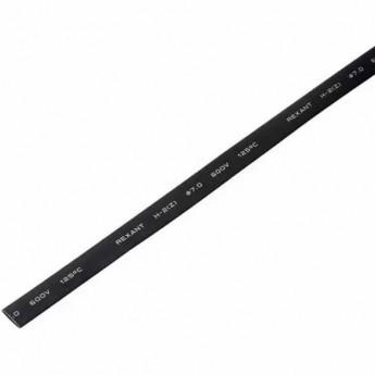 Трубка термоусаживаемая REXANT ТУТ нг 7,0/3,5мм, черная, упаковка 50 шт. по 1м Трубка термоусаживаемая REXANT ТУТ нг 7,0/3,5мм, черная, упаковка 50 шт. по 1м