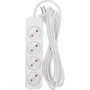 Удлинитель REXANT STANDARD 4 гнезда, 3м, 2х1,0мм², б/з, белый Удлинитель REXANT STANDARD 4 гнезда, 3м, 2х1,0мм², б/з, белый