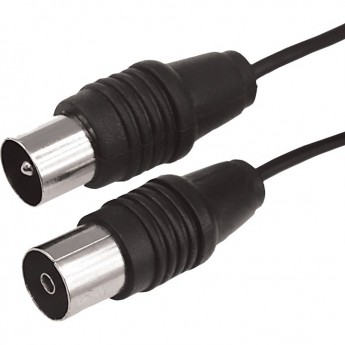 ВЧ-кабель REXANT, ТВ-гнездо - ТВ-штекер, длина 15 метров, черный ВЧ-кабель REXANT, ТВ-гнездо - ТВ-штекер, длина 15 метров, черный