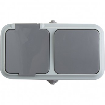 Выключатель REXANT 10 А одноклавишный + розетка В-РЦ-657 Выключатель REXANT 10 А одноклавишный + розетка В-РЦ-657